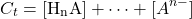 \[C_t = [\mathrm{H_nA}] + \cdots + [A^{n-}]\]